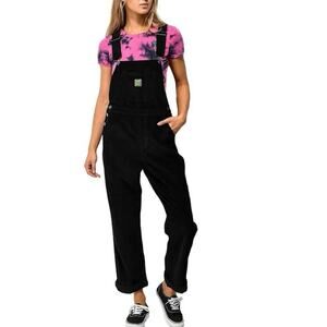 Empyre Women’s Suzie Corduroy Overalls Black Size XL